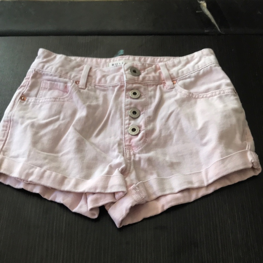 Pink high waisted shorts